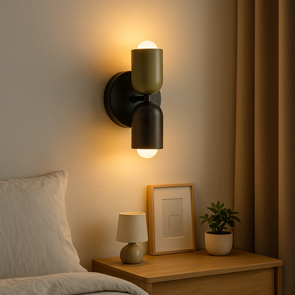 Lampe de Chevet Murale Macaron – LED Nordique Colorée en Métal, Design Moderne et Doux pour Ambiance Cosy