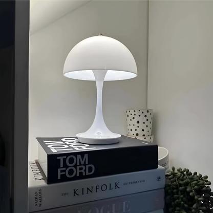 Lampe de Chevet Champignon Nordique - LED Tactile Rechargeable, Design Moderne & Éclairage Dimmable Élégant