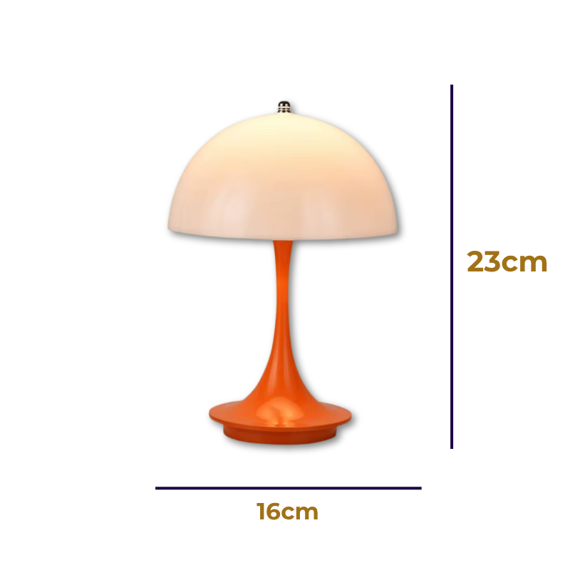 Lampe de Chevet Champignon Nordique - LED Tactile Rechargeable, Design Moderne & Éclairage Dimmable Élégant