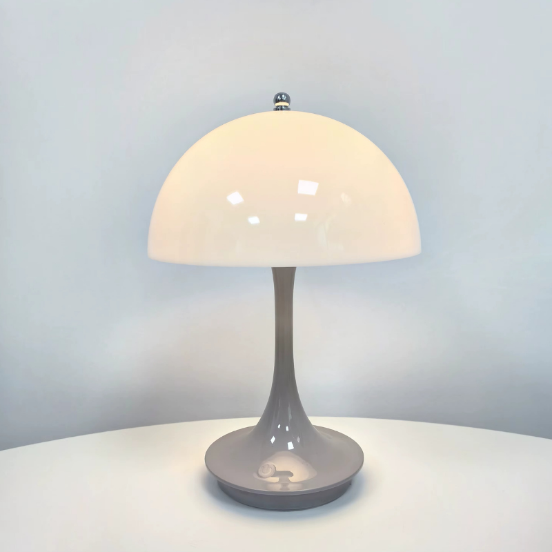 Lampe de Chevet Champignon Nordique - LED Tactile Rechargeable, Design Moderne & Éclairage Dimmable Élégant