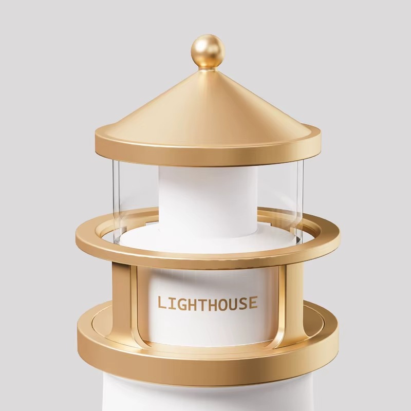 Lampe de Chevet Phare avec Projection de Lune – Veilleuse Enfant, Capteur de Mouvement ou Télécommande pour Douces Nuits