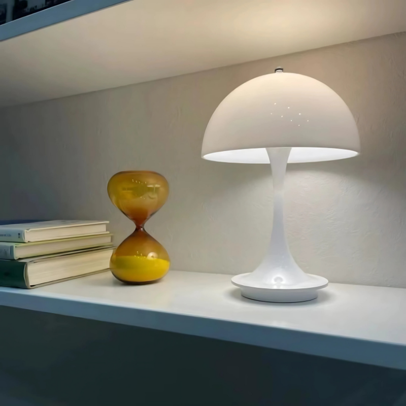 Lampe de Chevet Champignon Nordique - LED Tactile Rechargeable, Design Moderne & Éclairage Dimmable Élégant