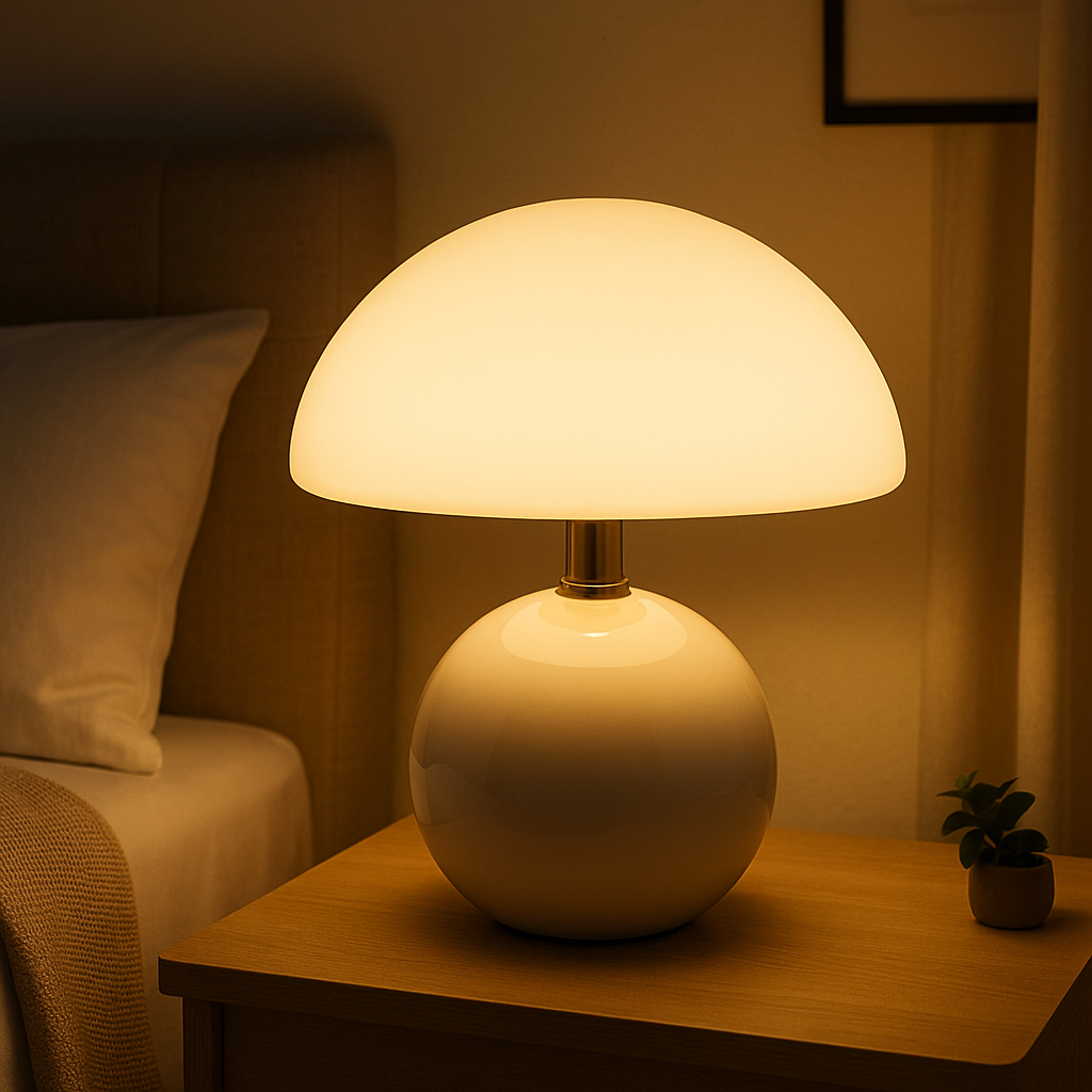 Lampe de Chevet Champignon LED USB – Design Moderne Coloré, Ambiance Cosy et Éclairage Apaisant