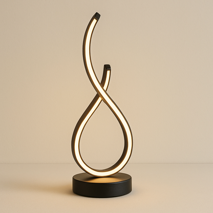 Lampe de Chevet LED Design Élégant en Goutte – Dimmable, Style Moderne pour Ambiance Cosy et Décor Raffiné