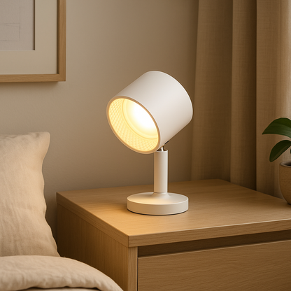 Lampe de Chevet LED Tactile 360° Rotative – Rechargeable USB, Télécommande, Design Moderne et Portable