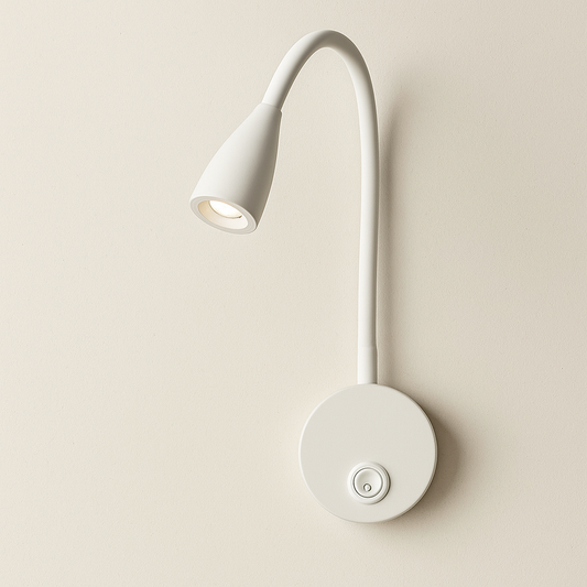 Lampe de Chevet LED Flexible 360° – Col de Cygne Orientable, Design Moderne et Éclairage Précis pour Lecture ou Bureau