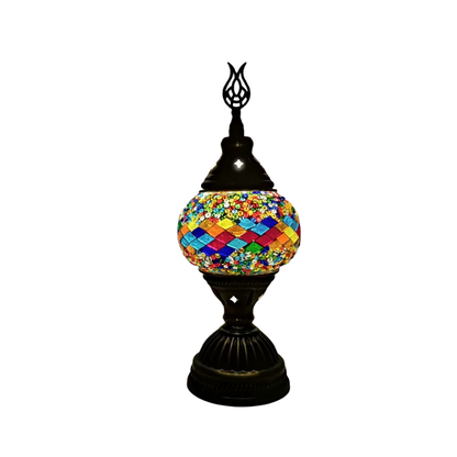 [Action Requise] Lampe de Chevet Turque Mosaïque - Verre Coloré Fait Main & Ambiance Orientale Chaleureuse