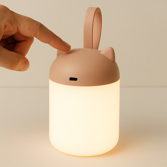 Lampe de Chevet LED Tactile Portable – Design Lanterne Moderne, Recharge USB-C, 30h d’Autonomie et Lumière Chaude Apaisante