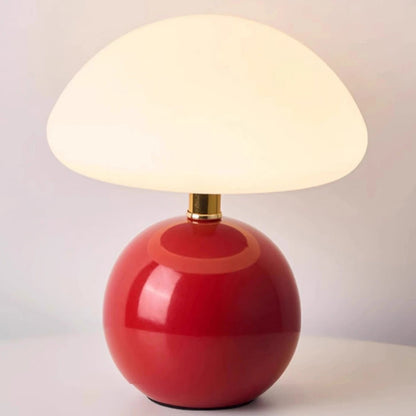 Lampe de Chevet Champignon LED – Design Moderne Blanc, Ambiance Cosy et Éclairage Apaisant