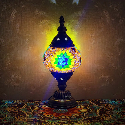 Lampe Turque en Verre Mosaïque – Design Moderne, Élégance Orientale & Lumière Apaisante