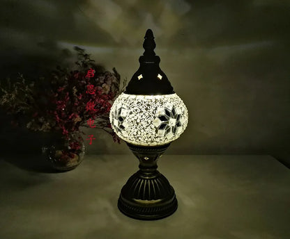 [Action Requise] Lampe de Chevet Turque Mosaïque - Vergfre Coloré Fait Main & Ambiance Orientale Chaleureuse