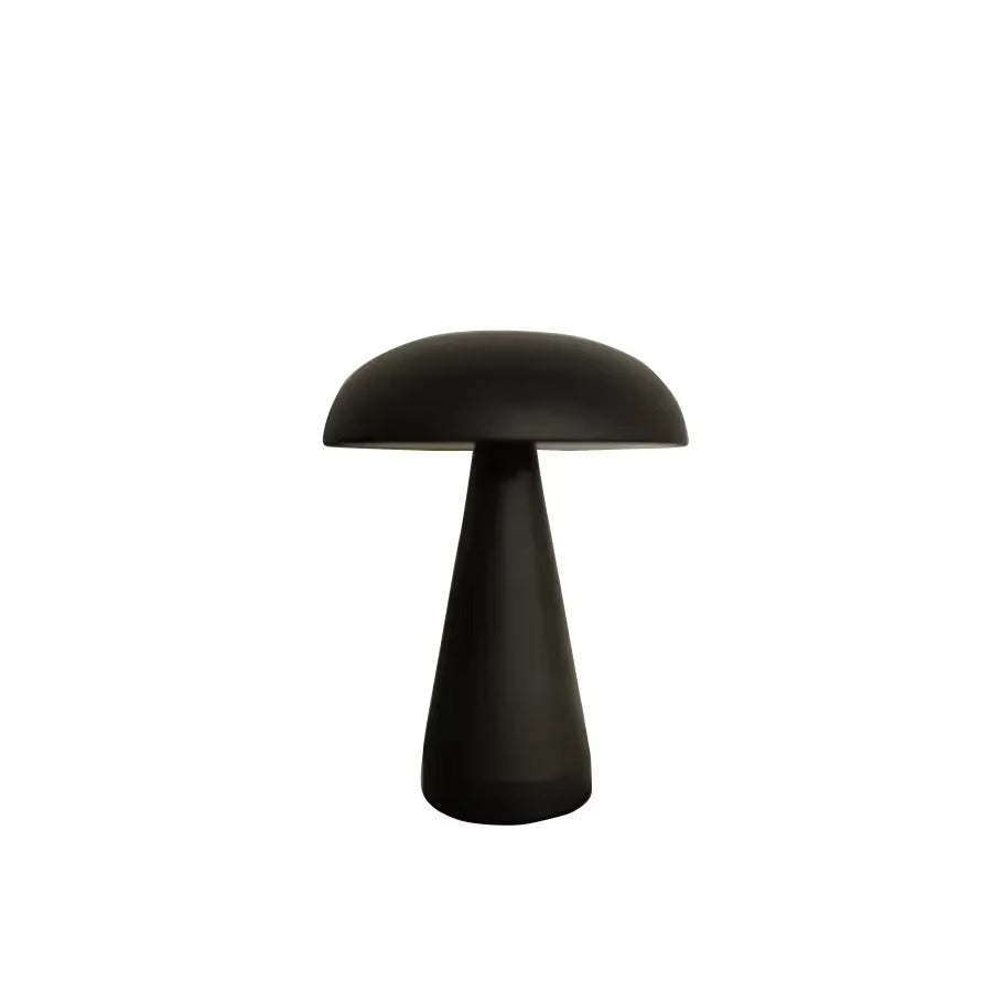 Lampe de Chevet Champignon Rétro Industrielle - LED Tactile Rechargeable, Métal Doré Élégant & Lumière Réglable