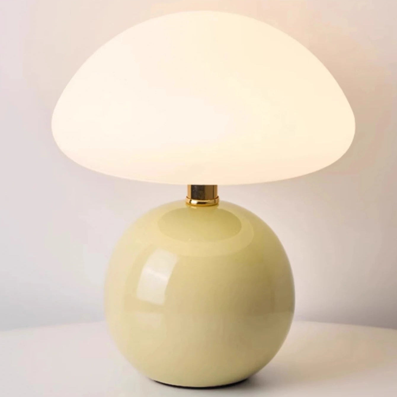 Lampe de Chevet Champignon LED – Design Moderne Blanc, Ambiance Cosy et Éclairage Apaisant