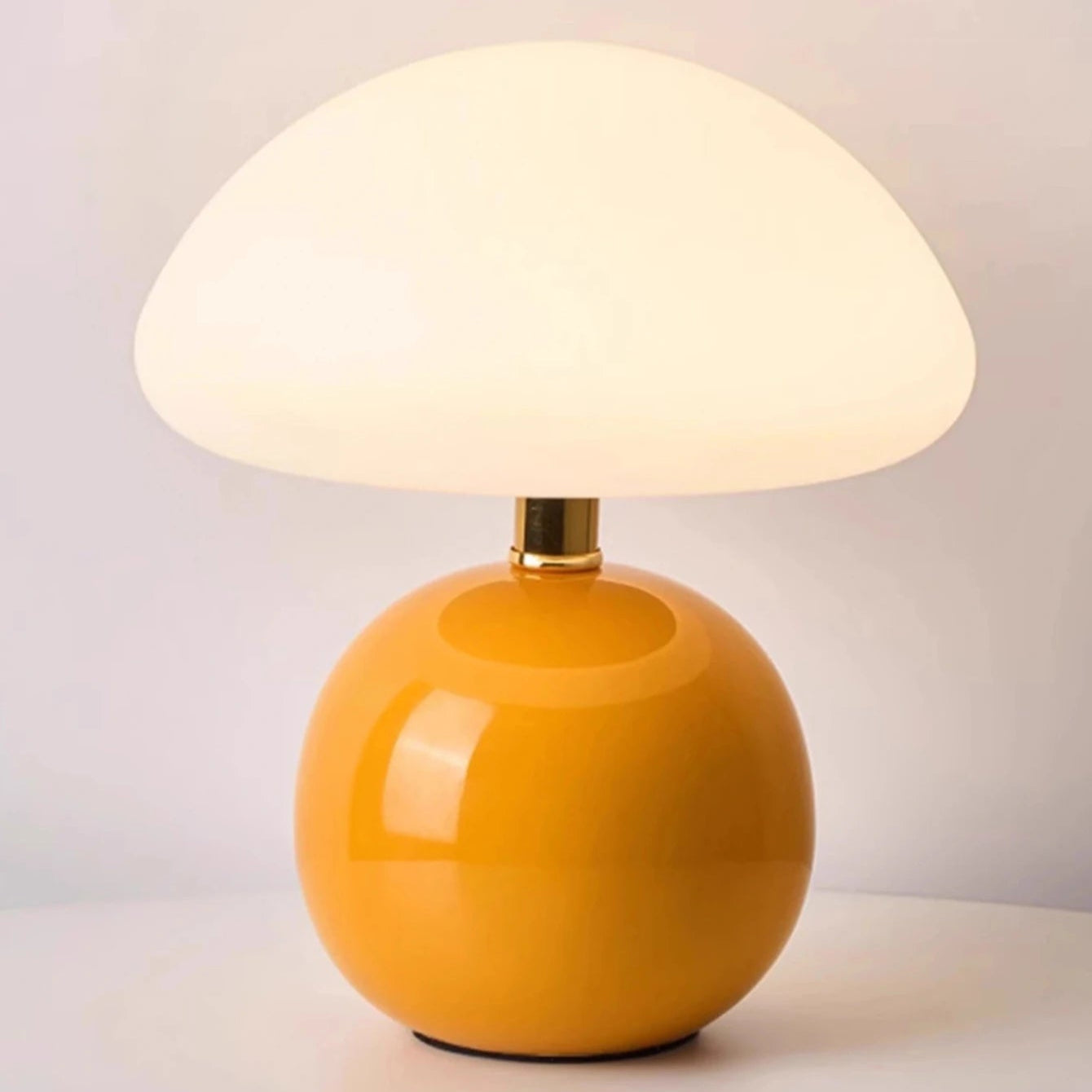 Lampe de Chevet Champignon LED – Design Moderne Blanc, Ambiance Cosy et Éclairage Apaisant