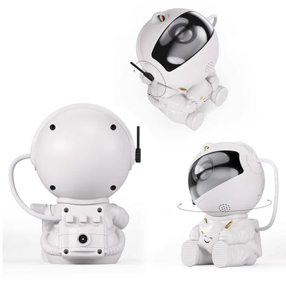Lampe de Chevet Astronaute LED Projecteur Galaxie Sans Fil Rechargeable – Ciel Étoilé Magique, Ambiance Cosy et Rêveuse pour Chambre Enfant