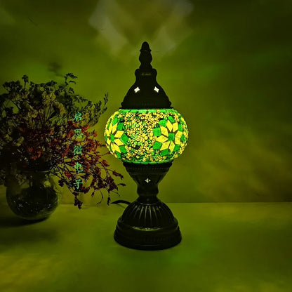 [Action Requise] Lampe de Chevet Turque Mosaïque - Vergfre Coloré Fait Main & Ambiance Orientale Chaleureuse