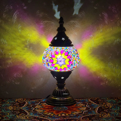 Lampe Turque en Verre Mosaïque – Design Moderne, Élégance Orientale & Lumière Apaisante