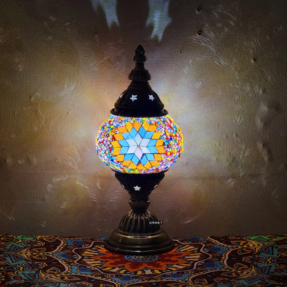 Lampe Turque en Verre Mosaïque – Design Moderne, Élégance Orientale & Lumière Apaisante