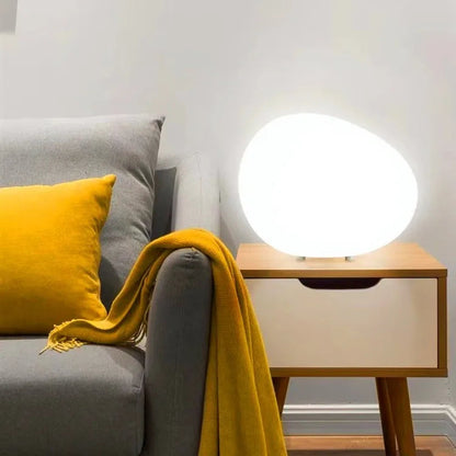 Lampe de Chevet Galet LED – Design Minimaliste Moderne, 3 Intensités Réglables pour Ambiance Douce et Apaisante
