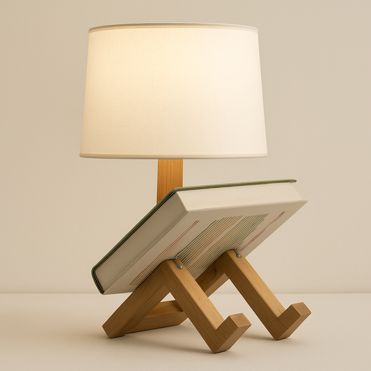 Lampe de Chevet Robot Bois Flexible – Design Articulé Original, Ambiance Apaisante et Élégante