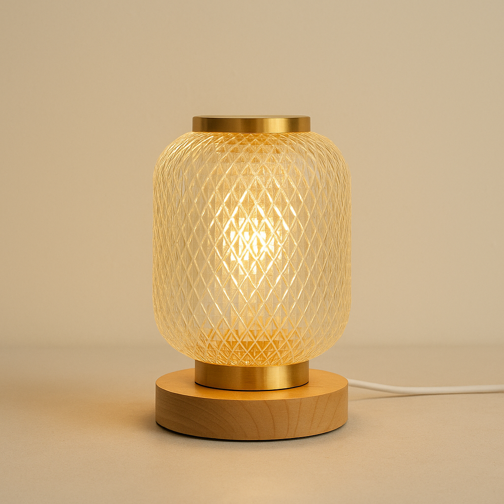 Lampe de Chevet Cristal LED – Tactile, Rechargeable USB, Variateur Progressif pour Ambiance Luxe