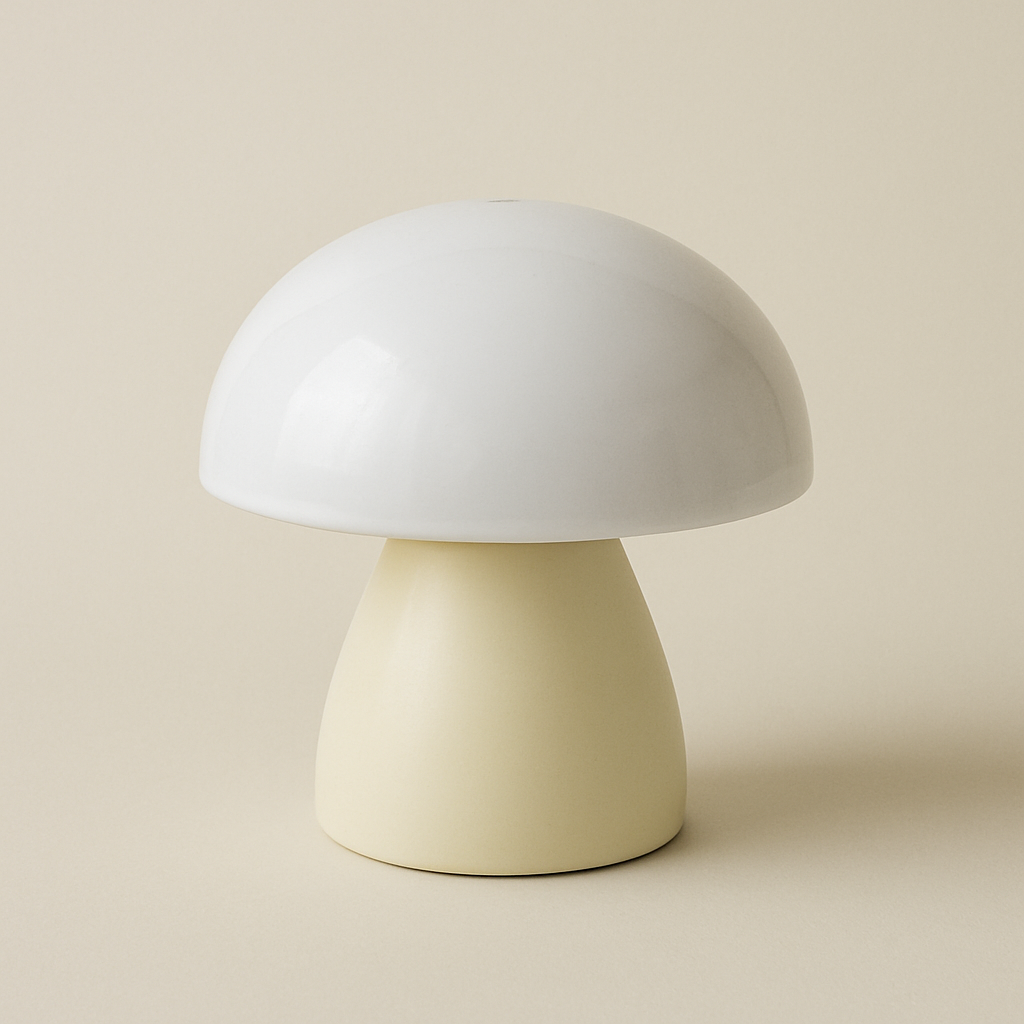 Lampe de Chevet Champignon LED Rechargeable — Tactile, Design Nordique & Lumière Douce Apaisante