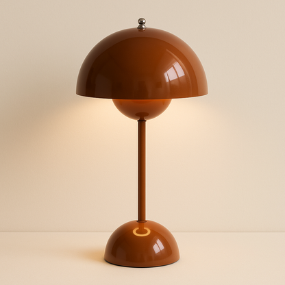 Lampe de Chevet Champignon LED Rechargeable USB – Design Moderne Tactile, 3 Niveaux de Lumière, Ambiance Cosy