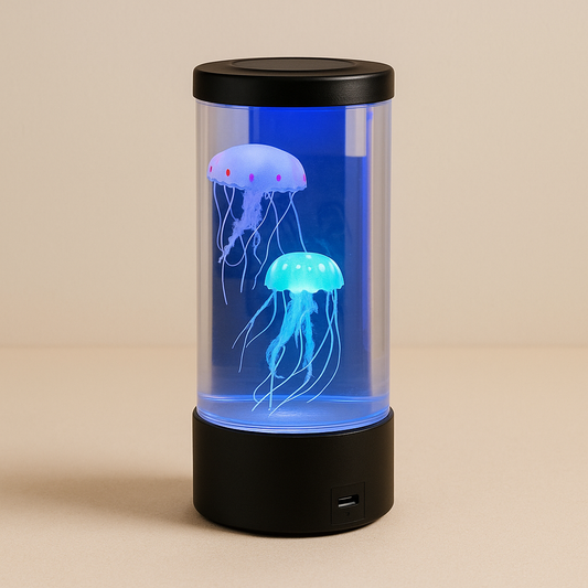 Lampe de Chevet Méduse LED — Effet Aquarium Changeant & Ambiance Relaxante Multicolore Enfant