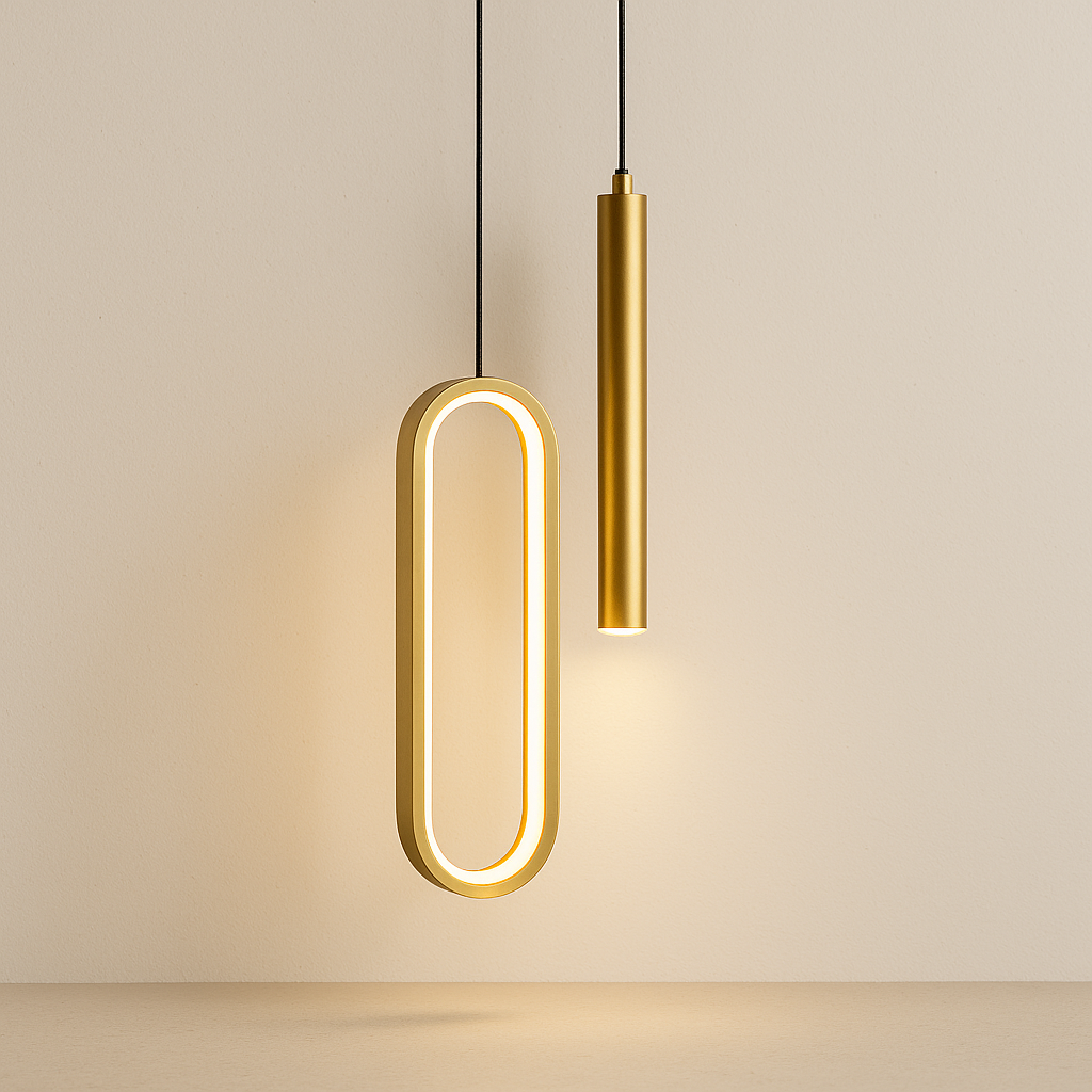 Lampe de Chevet LED Suspendue – Design Nordique Moderne en Métal, 3 Couleurs de Lumière pour Ambiance Élégante