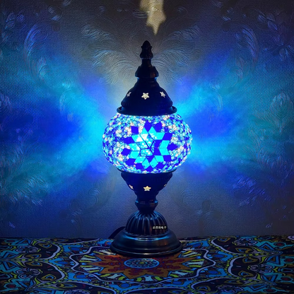 Lampe Turque en Verre Mosaïque – Design Moderne, Élégance Orientale & Lumière Apaisante